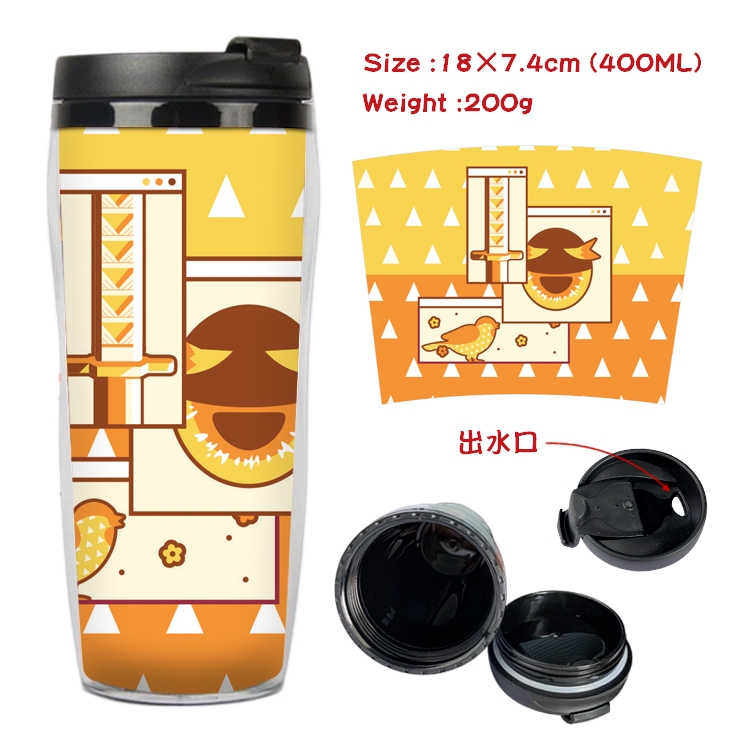 Demon Slayer Kimets Anime Starbucks Leakproof Insulated Cup 18X7.4CM 400ML