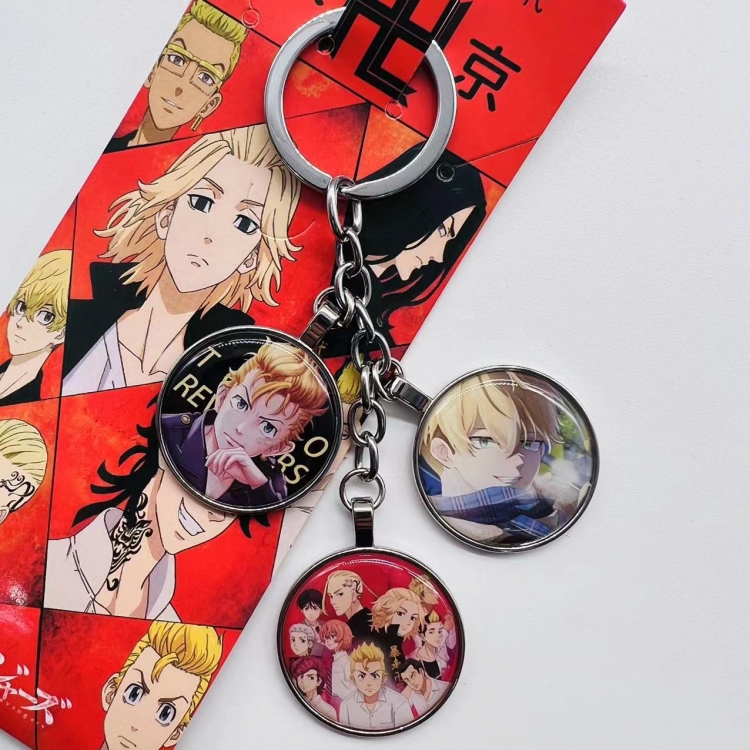 Tokyo Revengers Anime Cartoon 3 Pendant metal  Keychain Bag Pendant