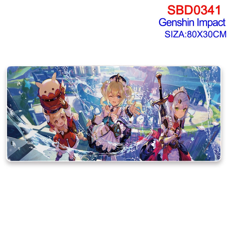 Genshin Impact Anime peripheral edge lock mouse pad 80X30cm SBD-341