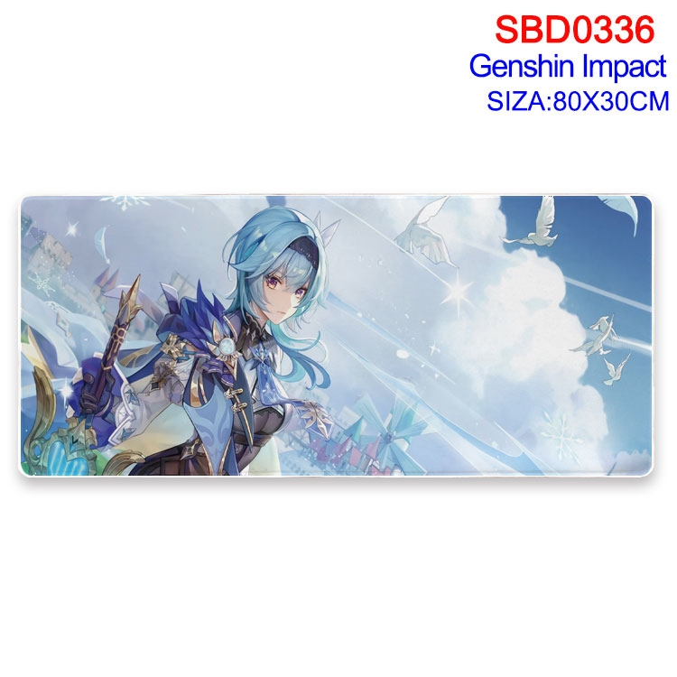 Genshin Impact Anime peripheral edge lock mouse pad 80X30cm SBD-336