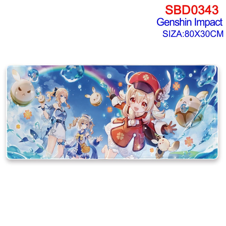 Genshin Impact Anime peripheral edge lock mouse pad 80X30cm  SBD-343