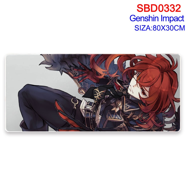 Genshin Impact Anime peripheral edge lock mouse pad 80X30cm SBD-332