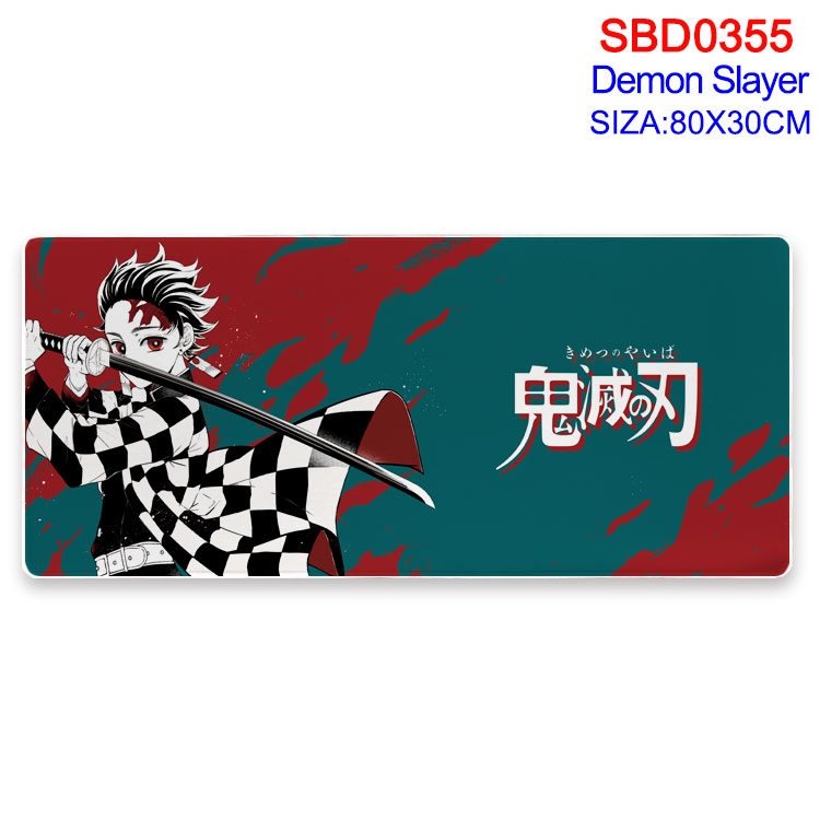 Demon Slayer Kimets Anime peripheral edge lock mouse pad 80X30cm  SBD-355