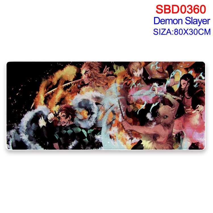 Demon Slayer Kimets Anime peripheral edge lock mouse pad 80X30cm SBD-360
