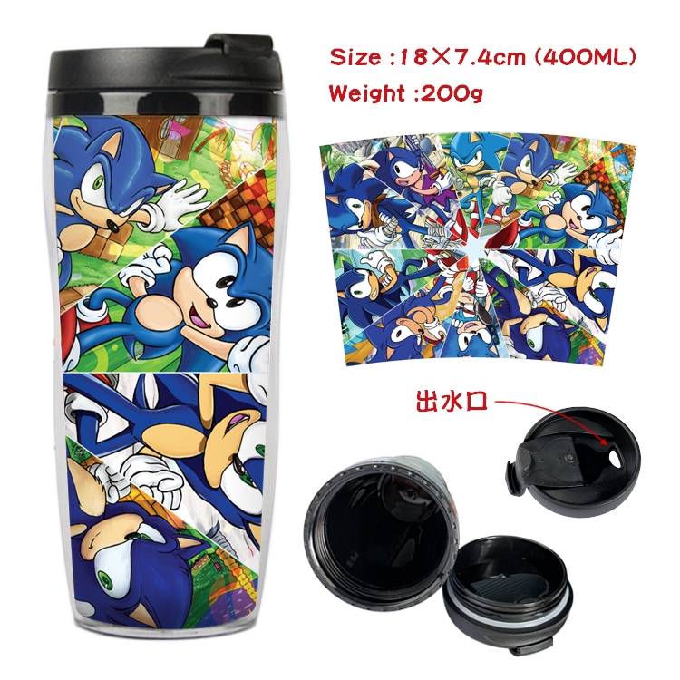Sonic the Hedgehog Anime Starbucks Leakproof Insulated Cup 18X7.4CM 400ML