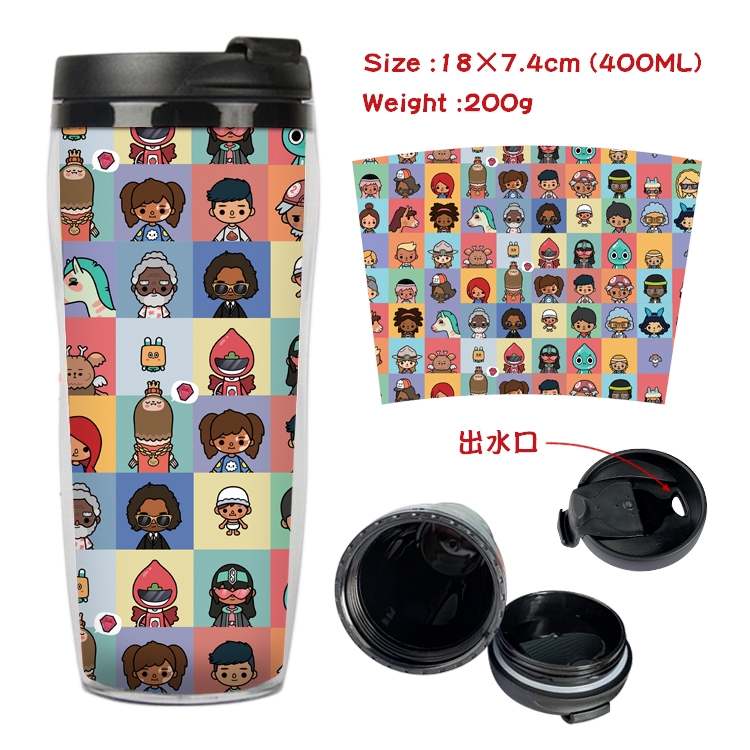 toca life world  Anime Starbucks Leakproof Insulated Cup 18X7.4CM 400ML