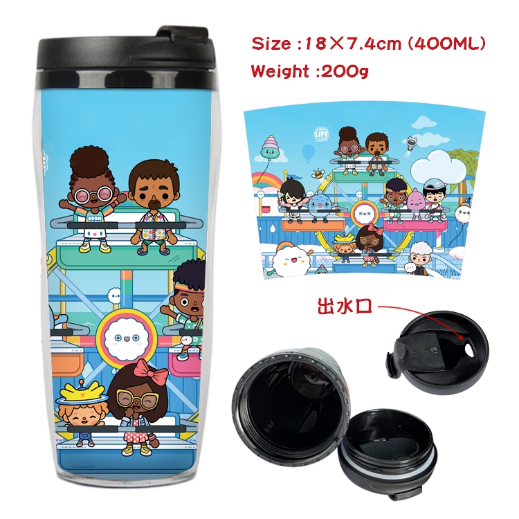 toca life world  Anime Starbucks Leakproof Insulated Cup 18X7.4CM 400ML