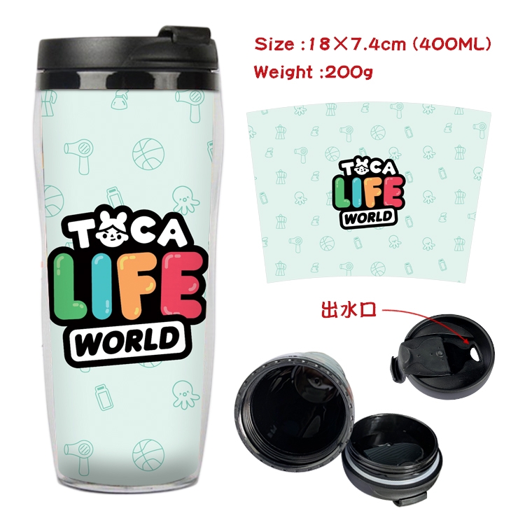 toca life world  Anime Starbucks Leakproof Insulated Cup 18X7.4CM 400ML