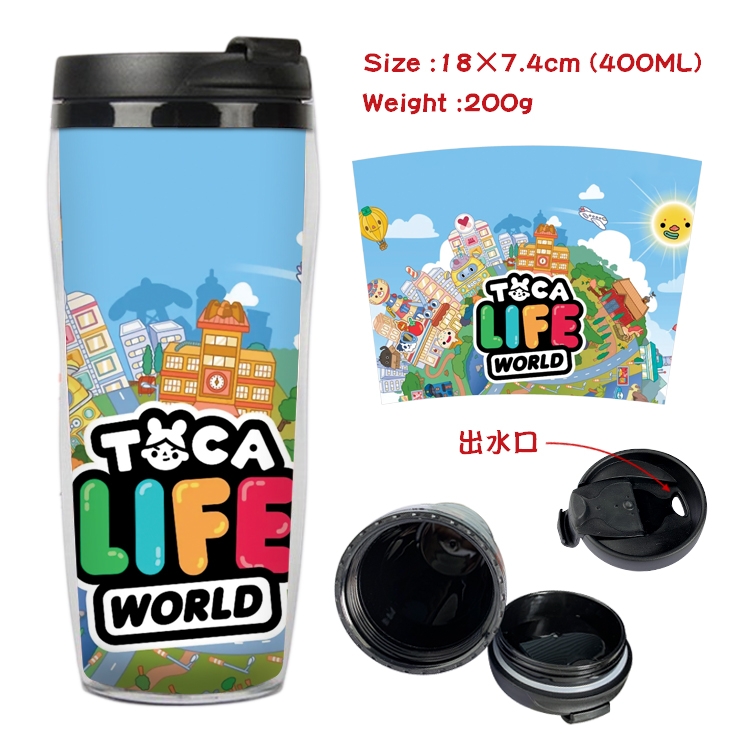 toca life world  Anime Starbucks Leakproof Insulated Cup 18X7.4CM 400ML