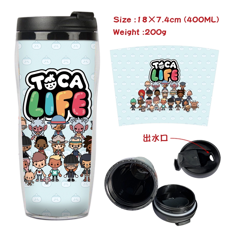toca life world  Anime Starbucks Leakproof Insulated Cup 18X7.4CM 400ML