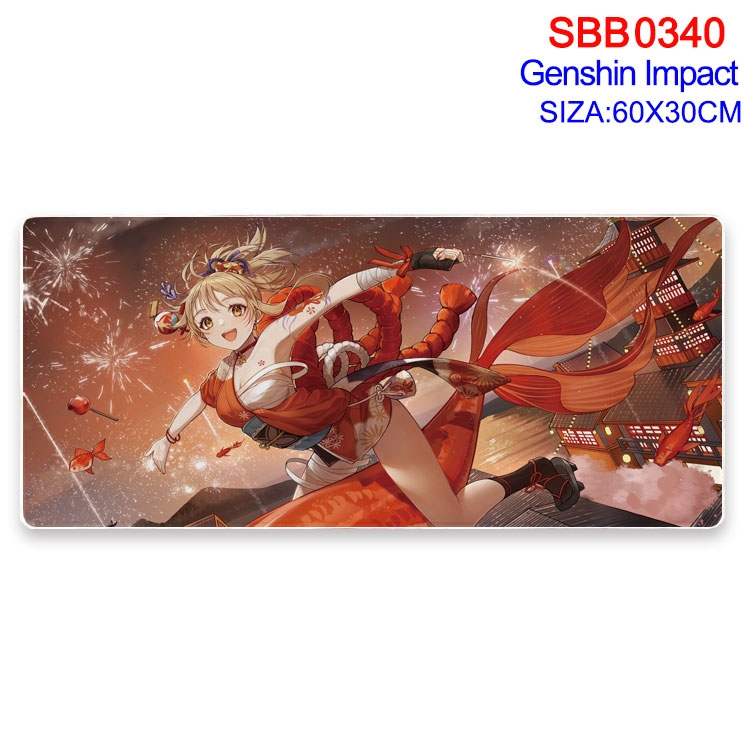 Genshin Impact Anime peripheral edge lock mouse pad 60X30cm SBB-340