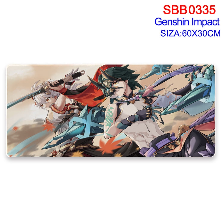 Genshin Impact Anime peripheral edge lock mouse pad 60X30cm SBB-335