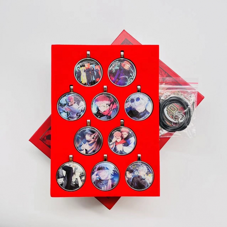Jujutsu Kaisen Anime Peripheral Pendant Necklace a set of 10 style A