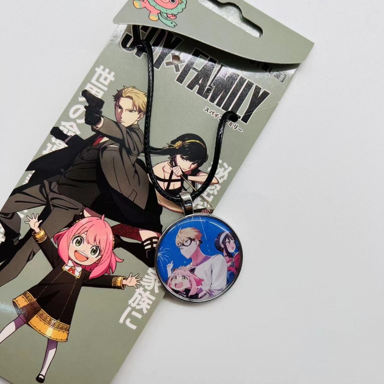 SPY×FAMILY Anime peripheral leather rope necklace pendant jewelry price for 5 pcs  4319