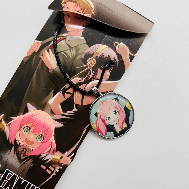 SPY×FAMILY Anime peripheral leather rope necklace pendant jewelry price for 5 pcs 4109