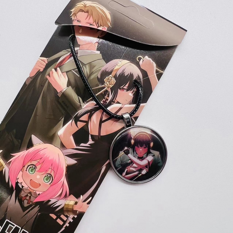 SPY×FAMILY Anime peripheral leather rope necklace pendant jewelry price for 5 pcs 4145