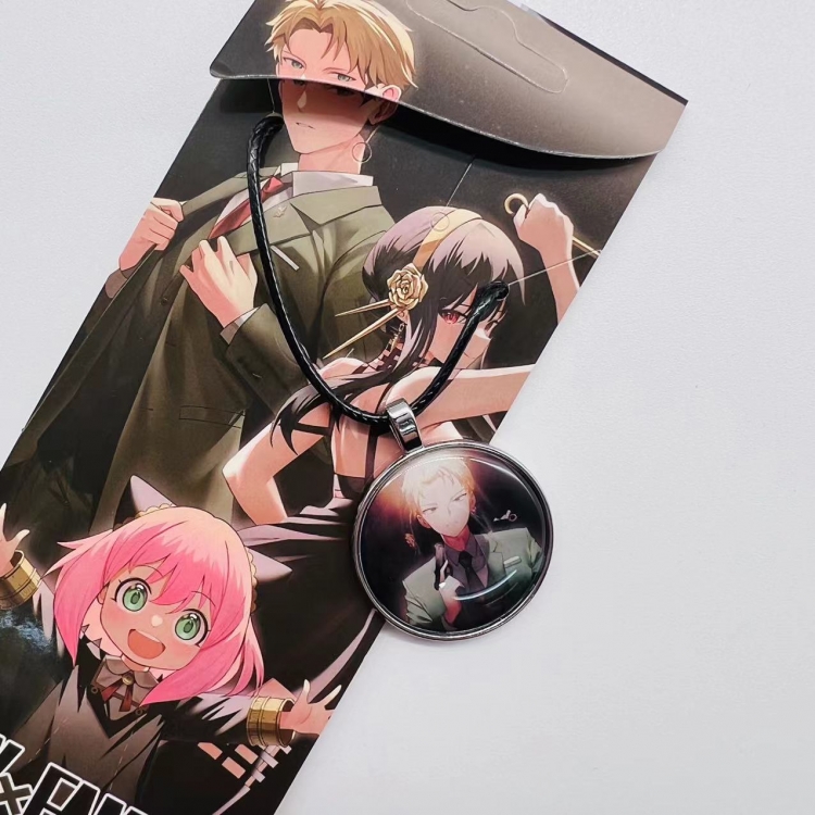 SPY×FAMILY Anime peripheral leather rope necklace pendant jewelry price for 5 pcs 4104