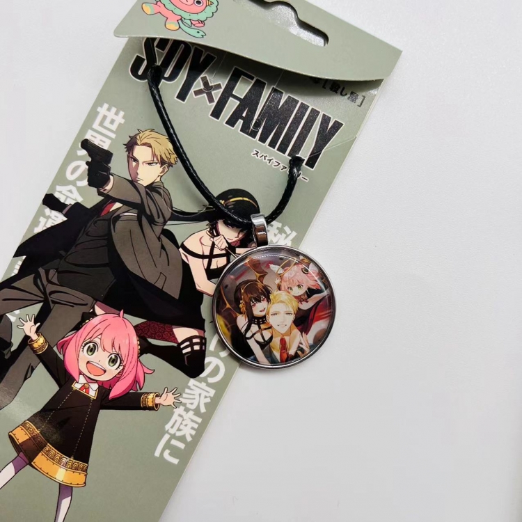 SPY×FAMILY Anime peripheral leather rope necklace pendant jewelry price for 5 pcs 4220