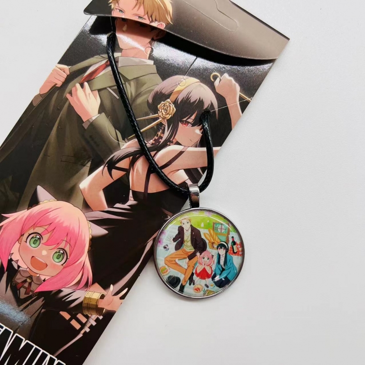 SPY×FAMILY Anime peripheral leather rope necklace pendant jewelry price for 5 pcs 4124