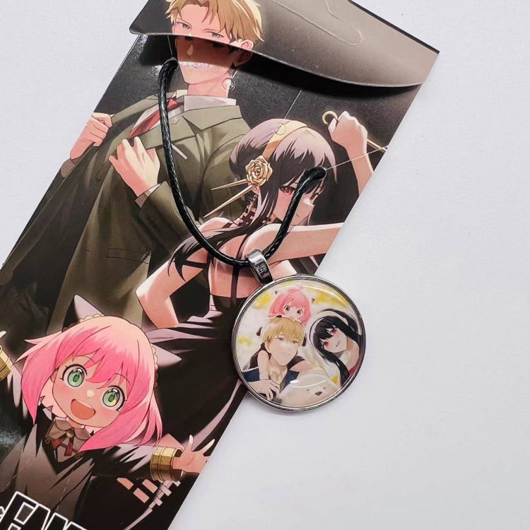 SPY×FAMILY Anime peripheral leather rope necklace pendant jewelry price for 5 pcs 4030