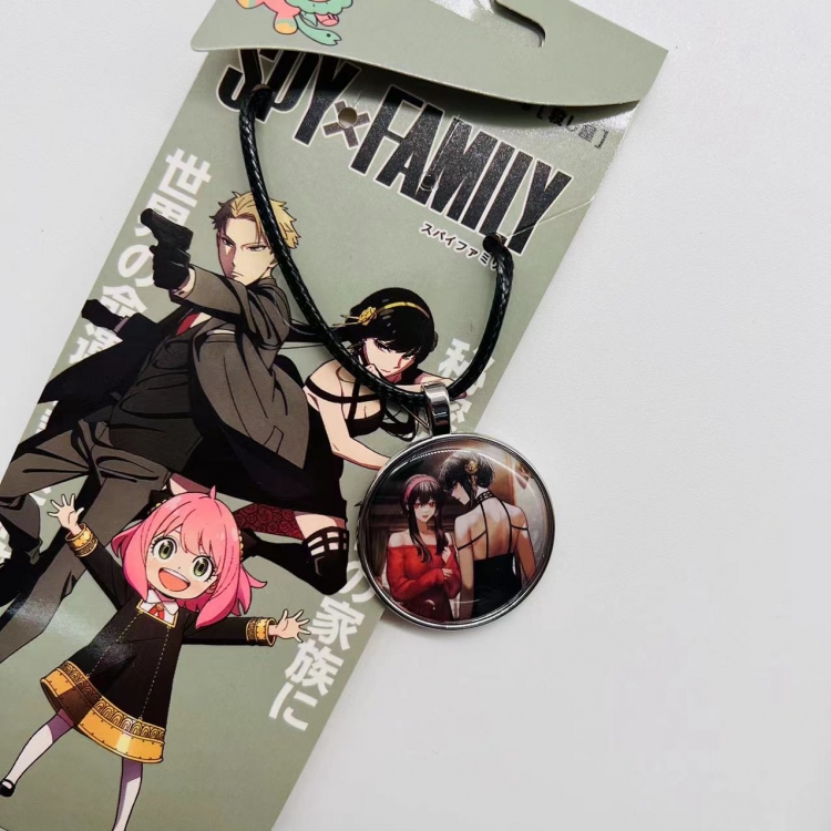 SPY×FAMILY Anime peripheral leather rope necklace pendant jewelry price for 5 pcs 4214