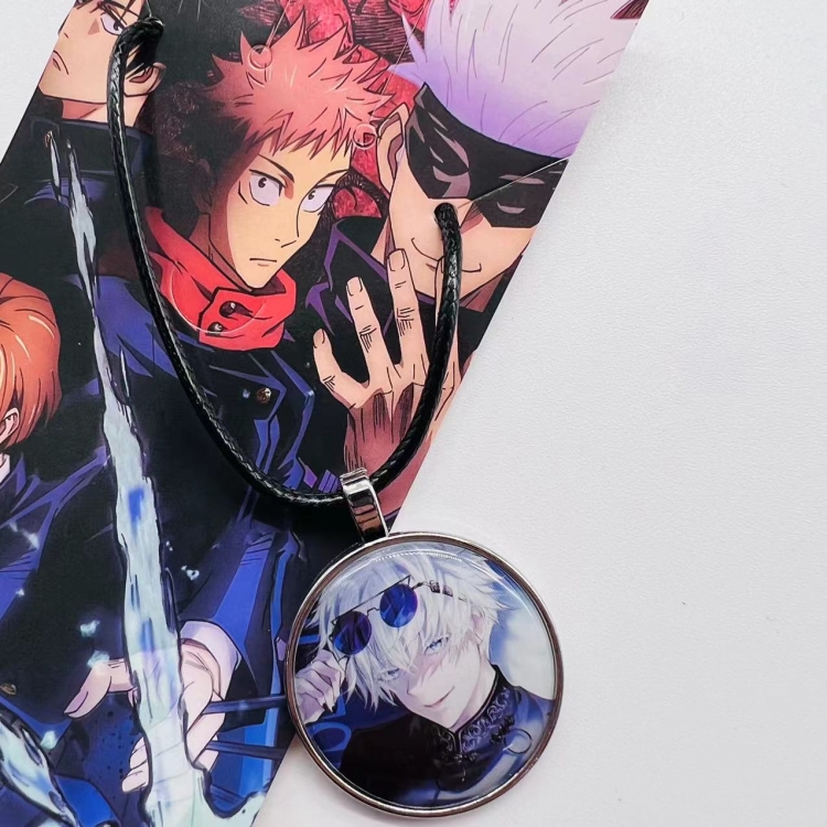 Jujutsu Kaisen  Anime peripheral leather rope necklace pendant jewelry price for 5 pcs 4027