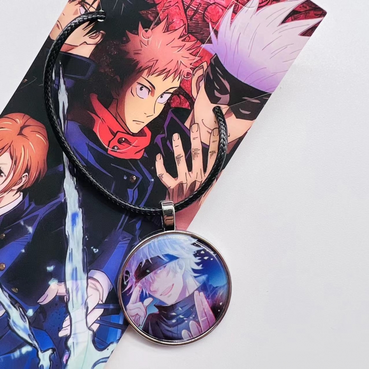 Jujutsu Kaisen  Anime peripheral leather rope necklace pendant jewelry price for 5 pcs4020