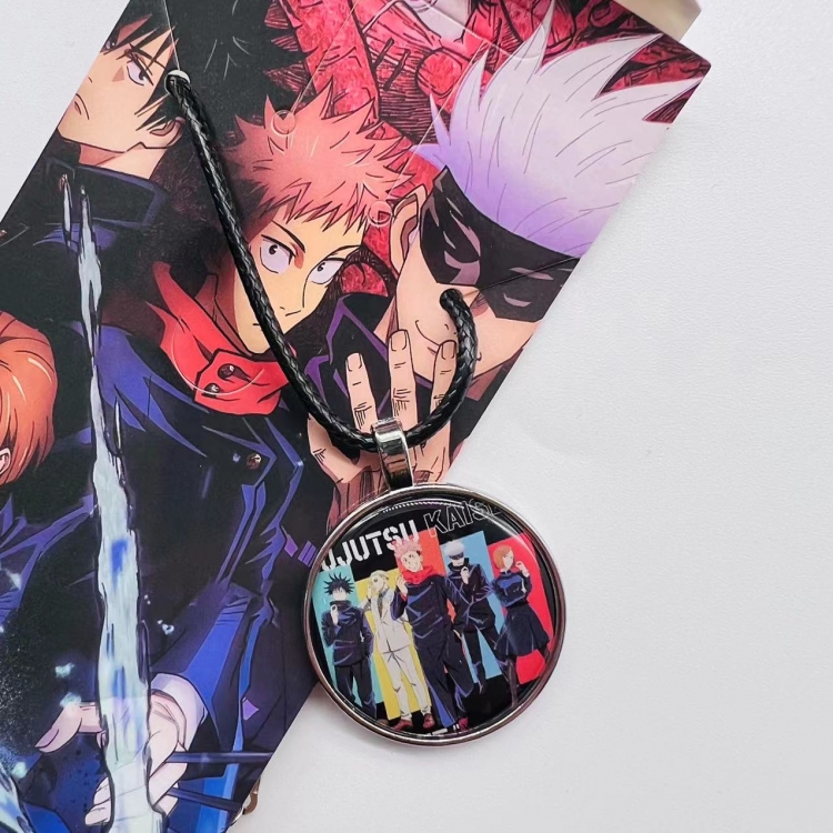 Jujutsu Kaisen  Anime peripheral leather rope necklace pendant jewelry 4006 price for 5 pcs