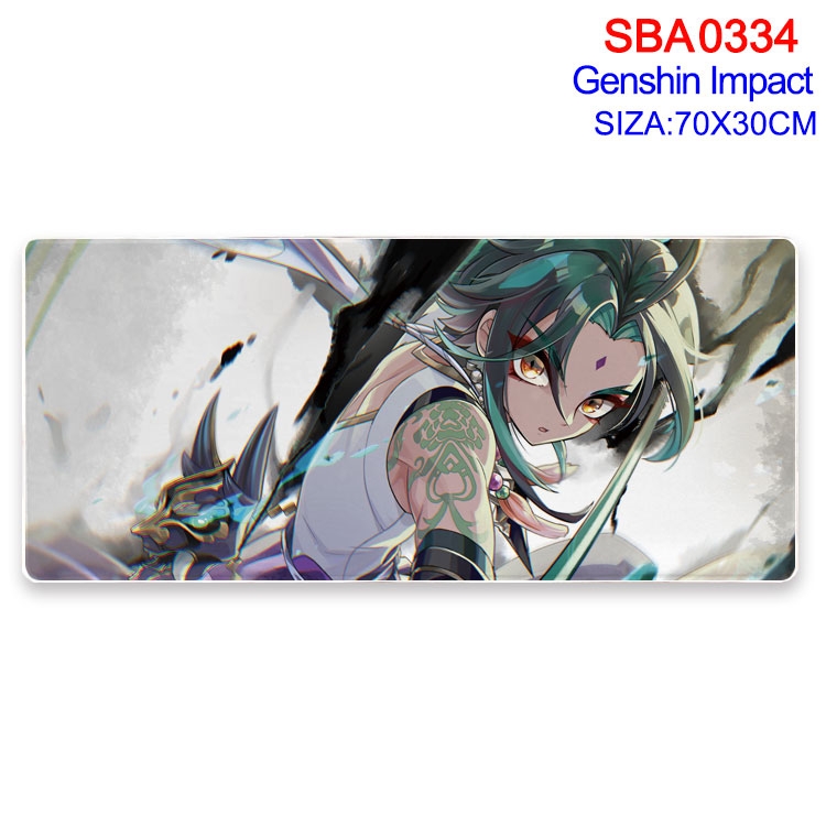 Genshin Impact Anime peripheral edge lock mouse pad 70X30cm SBA-334