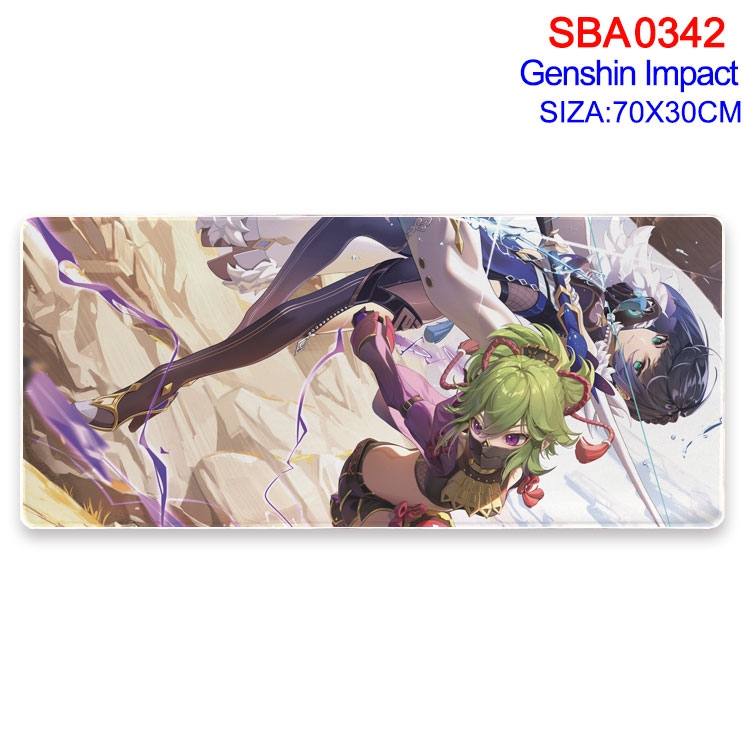 Genshin Impact Anime peripheral edge lock mouse pad 70X30cm SBA-342