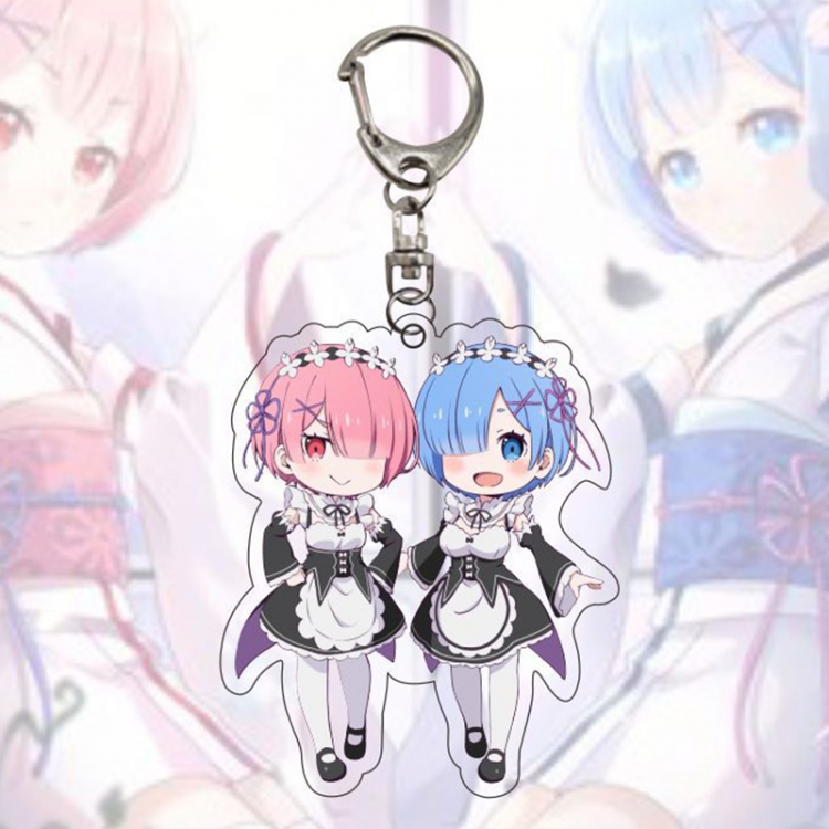 Re:Zero kara Hajimeru Isekai Seikatsu Anime Acrylic Keychain Charm price for 5 pcs 12659