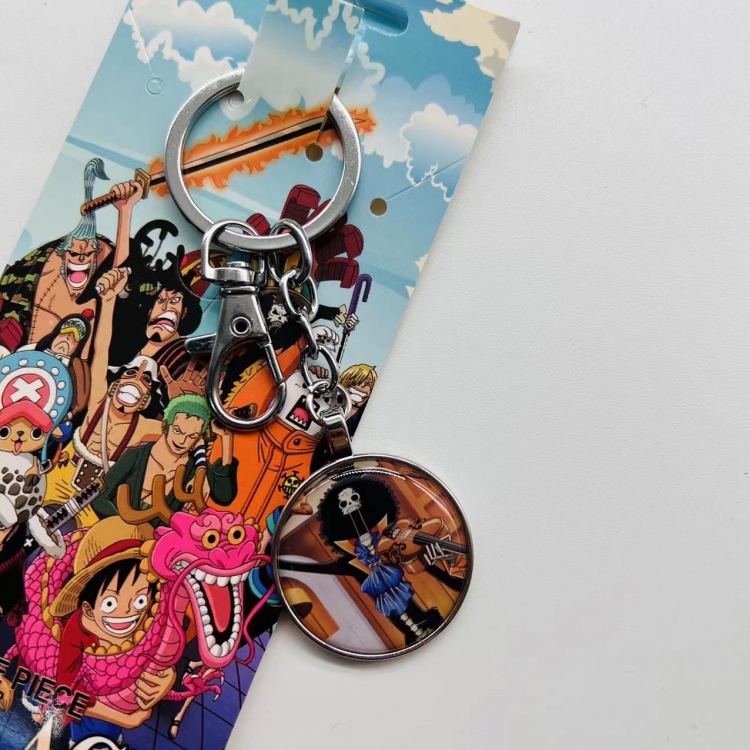 One Piece Anime peripheral metal keychain pendant 3446 price for 5 pcs