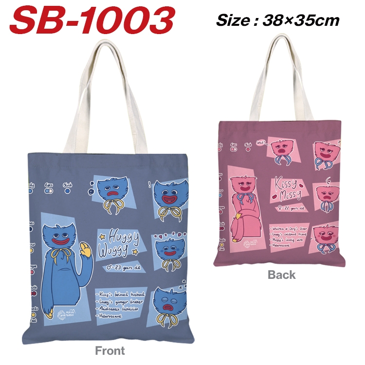 poppy playtime  Anime Canvas Tote Shoulder Bag Tote Shopping Bag 38X35CM  SB-1003