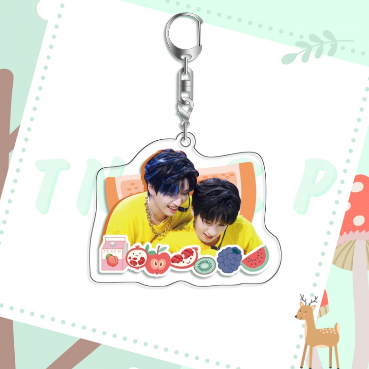 TNT acrylic pendant bag charm keychain price for 5 pcs