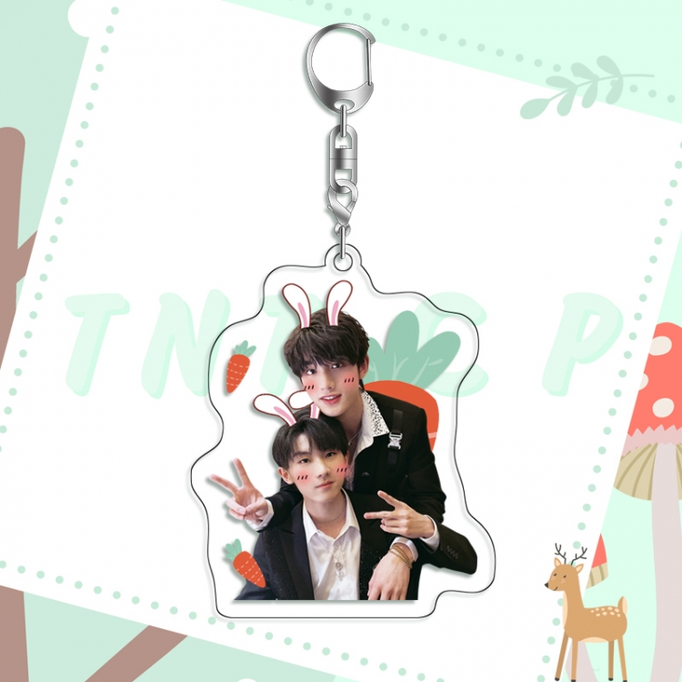 TNT acrylic pendant bag charm keychain price for 5 pcs