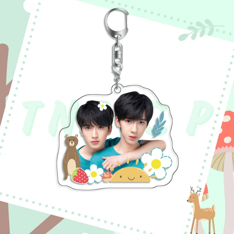 TNT acrylic pendant bag charm keychain price for 5 pcs