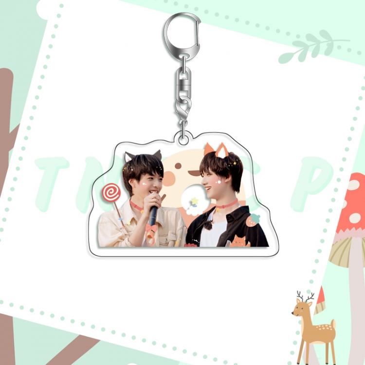 TNT acrylic pendant bag charm keychain price for 5 pcs