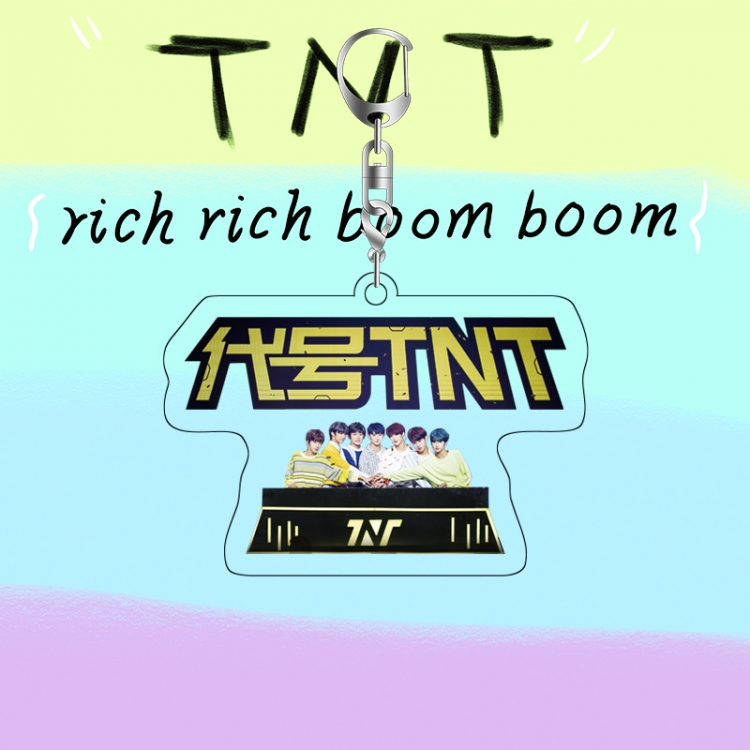 TNT acrylic pendant bag charm keychain price for 5 pcs