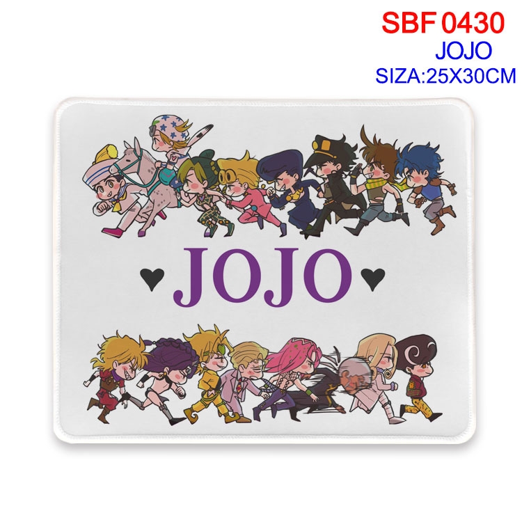 JoJos Bizarre Adventure Anime peripheral edge lock mouse pad 25X30cm  SBF-430