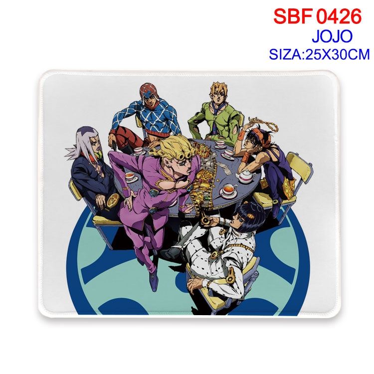 JoJos Bizarre Adventure Anime peripheral edge lock mouse pad 25X30cm SBF-426