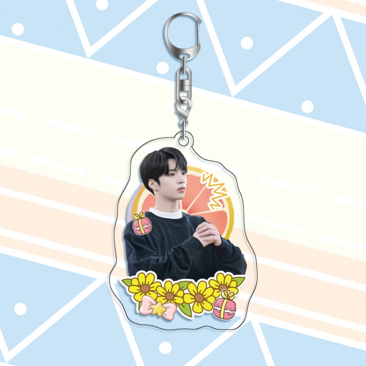 TNT star acrylic pendant bag charm keychain price for 5 pcs