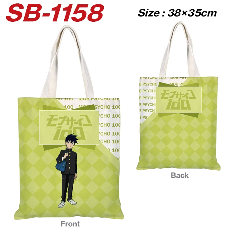 Mob Psycho 100 Anime Canvas Tote Shoulder Bag Tote Shopping Bag 38X35CM SB-1158