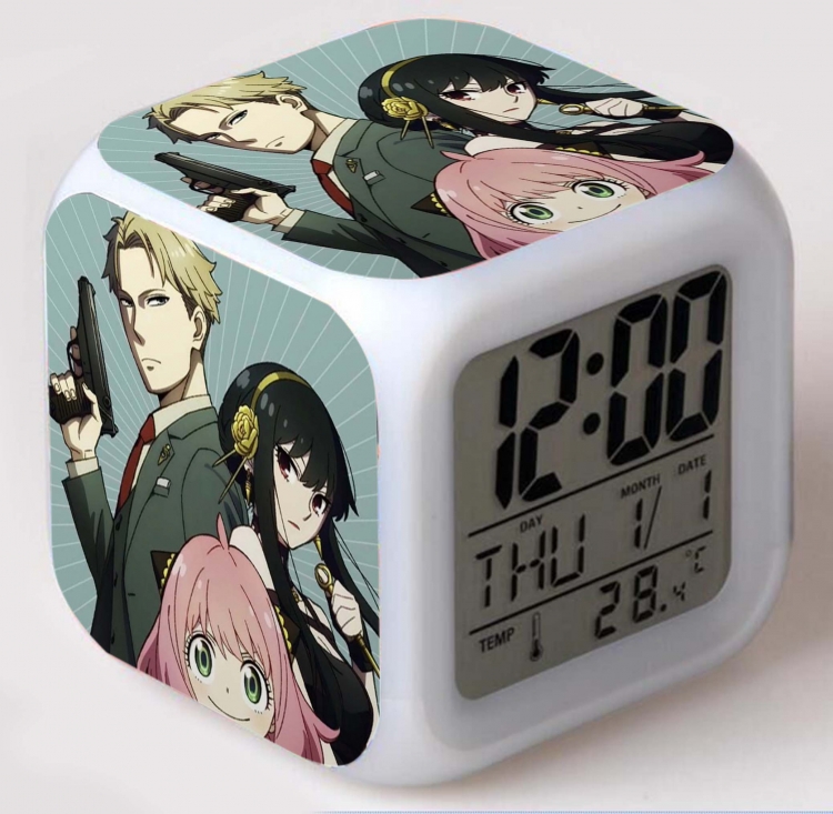 SPY×FAMILY Colorful mood color changing boxed alarm clock