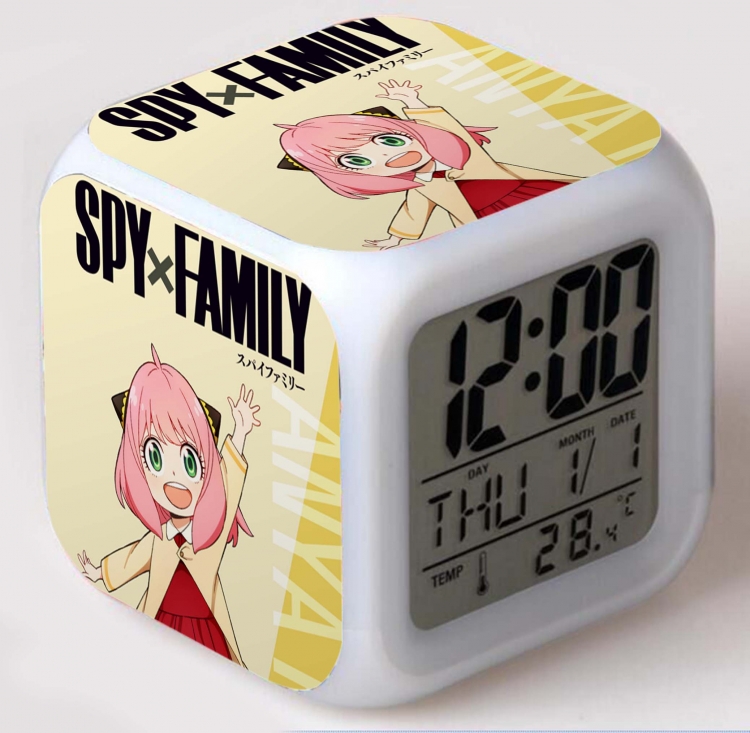 SPY×FAMILY Colorful mood color changing boxed alarm clock