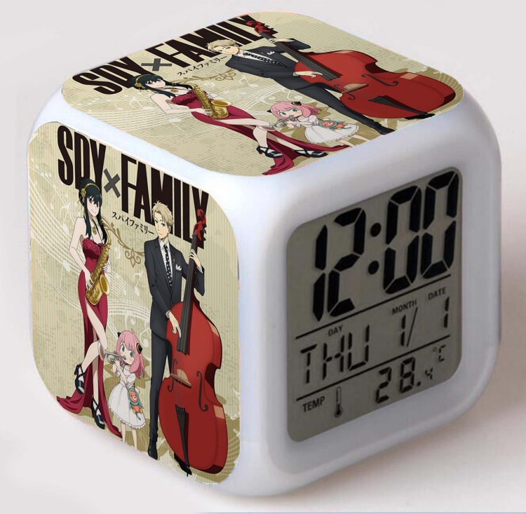 SPY×FAMILY Colorful mood color changing boxed alarm clock