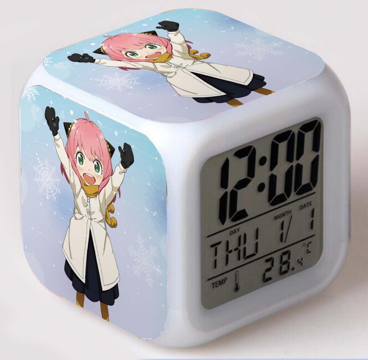 SPY×FAMILY Colorful mood color changing boxed alarm clock
