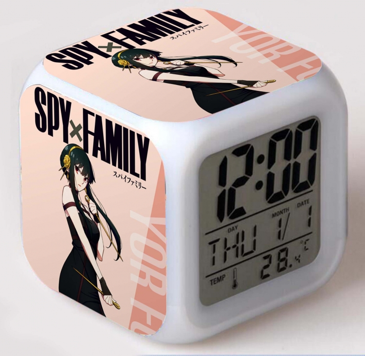 SPY×FAMILY Colorful mood color changing boxed alarm clock