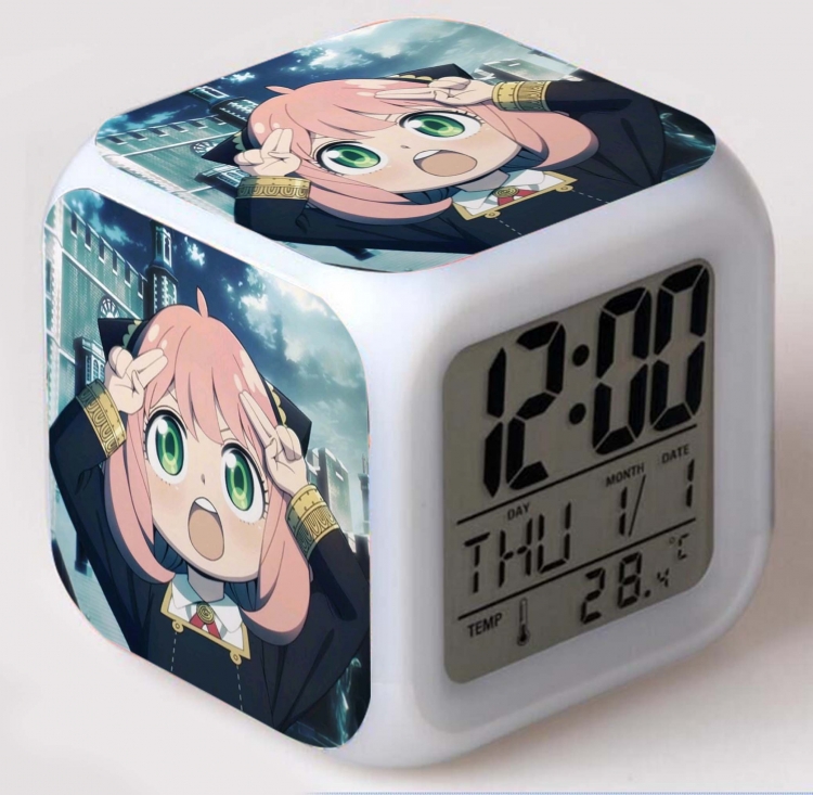 SPY×FAMILY Colorful mood color changing boxed alarm clock