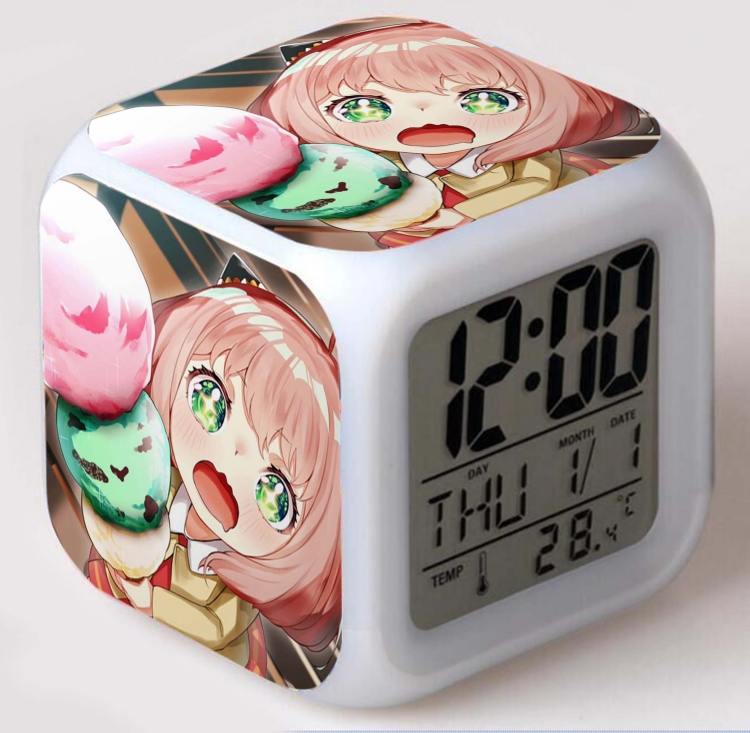 SPY×FAMILY Colorful mood color changing boxed alarm clock