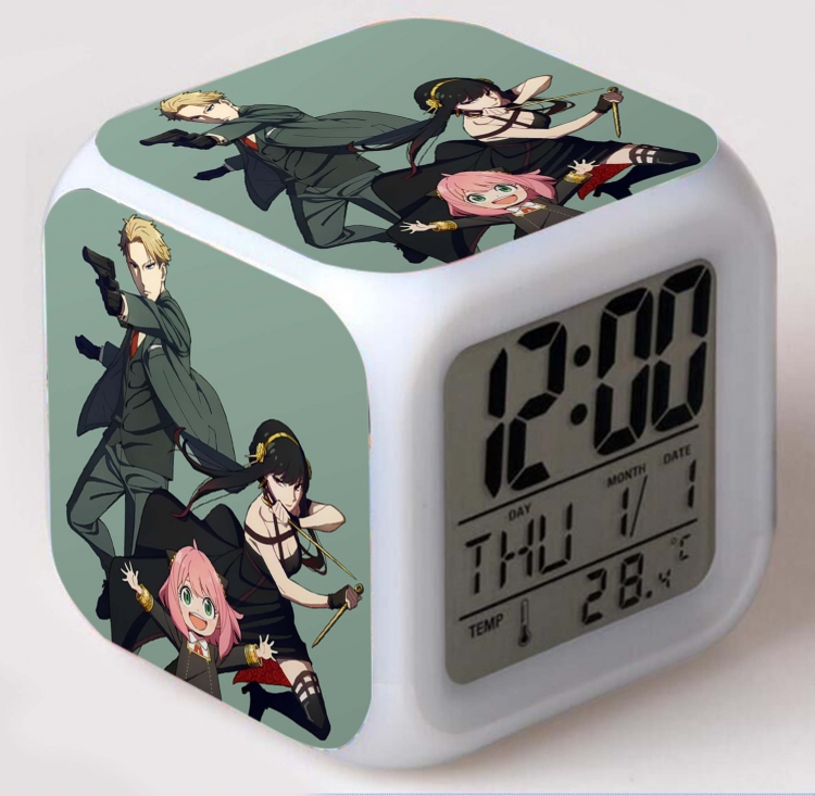 SPY×FAMILY Colorful mood color changing boxed alarm clock